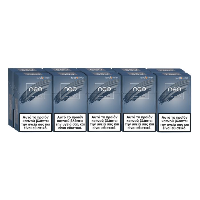 Glo Sigaretta Elettronica Slim Glo Neo Slims Silver Heated Tobacco Glo Sigaretta Elettronica Slim Glo Neo Slims Silver Heated Tobacco