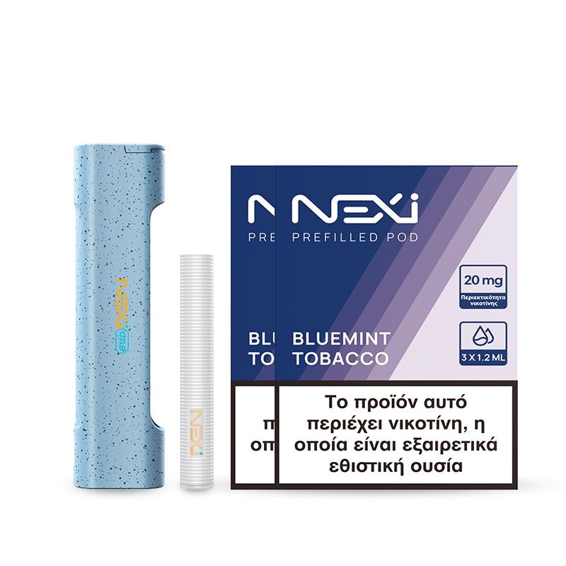 Aspire Nexi One Kit with 2 packs of Bluemint Tobacco Sticks in Blue Aspire Nexi One Kit with 2 packs of Bluemint Tobacco Sticks in Blue