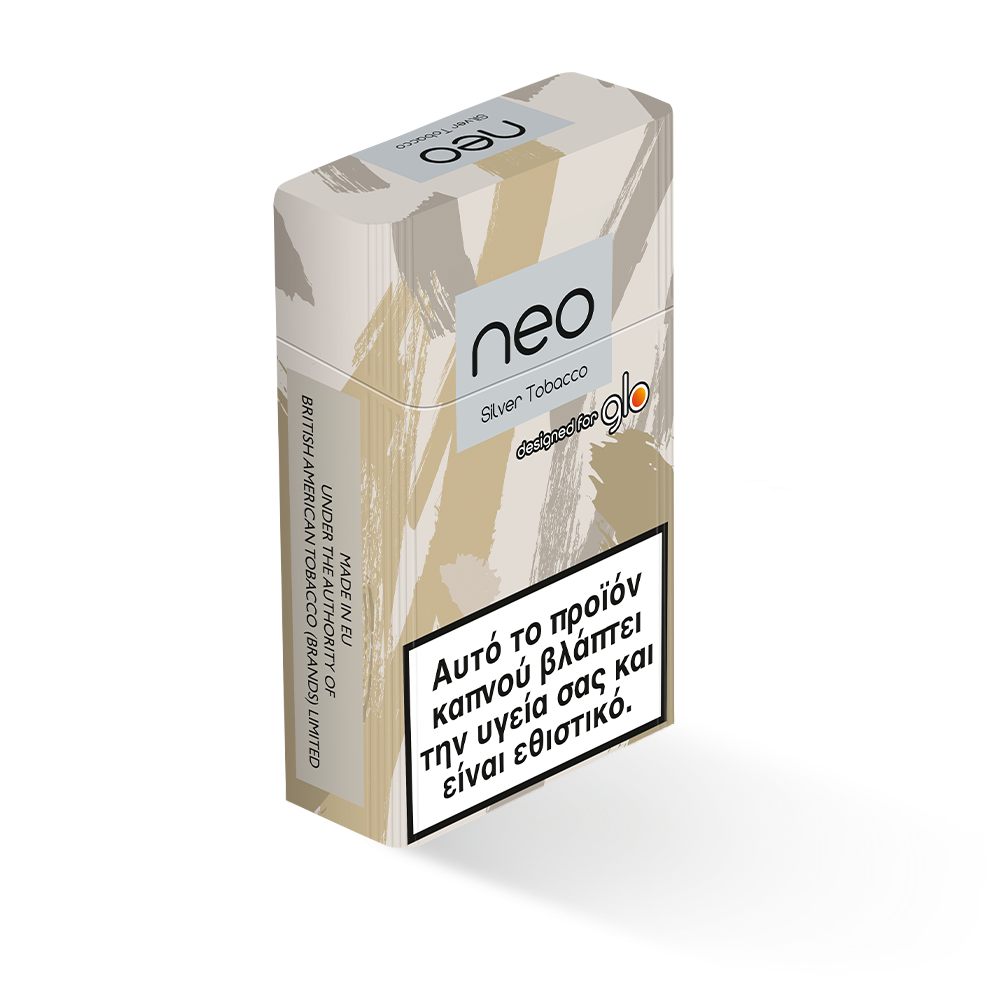 New 2024 Glo Neo Demi Slims Silver Heated Tobacco Sticks Single Pack