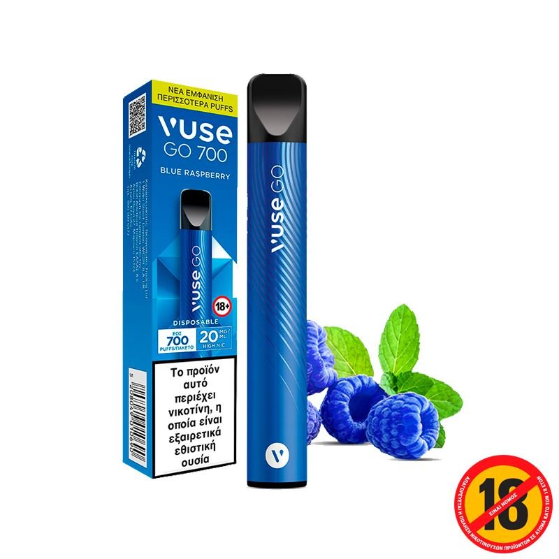 Disposable Vape Vuse Go 700 - Blue Raspberry Disposable Vape Vuse Go 700 - Blue Raspberry