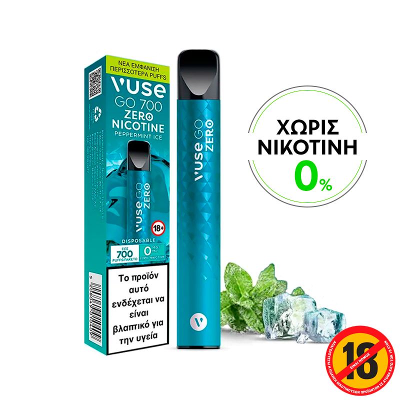 Nicotine Free Disposable Vape Vuse Go 700 - Peppermint Ice