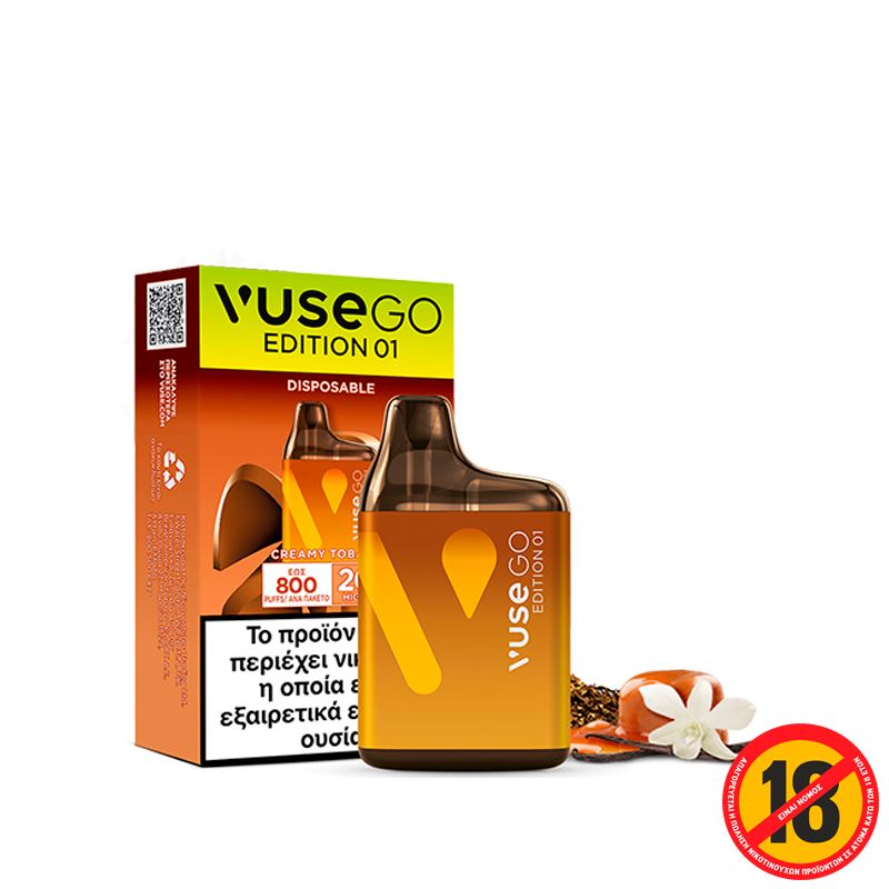 Disposable Vape Vuse Go Edition 01 - Creamy Tobacco Disposable Vape Vuse Go Edition 01 - Creamy Tobacco