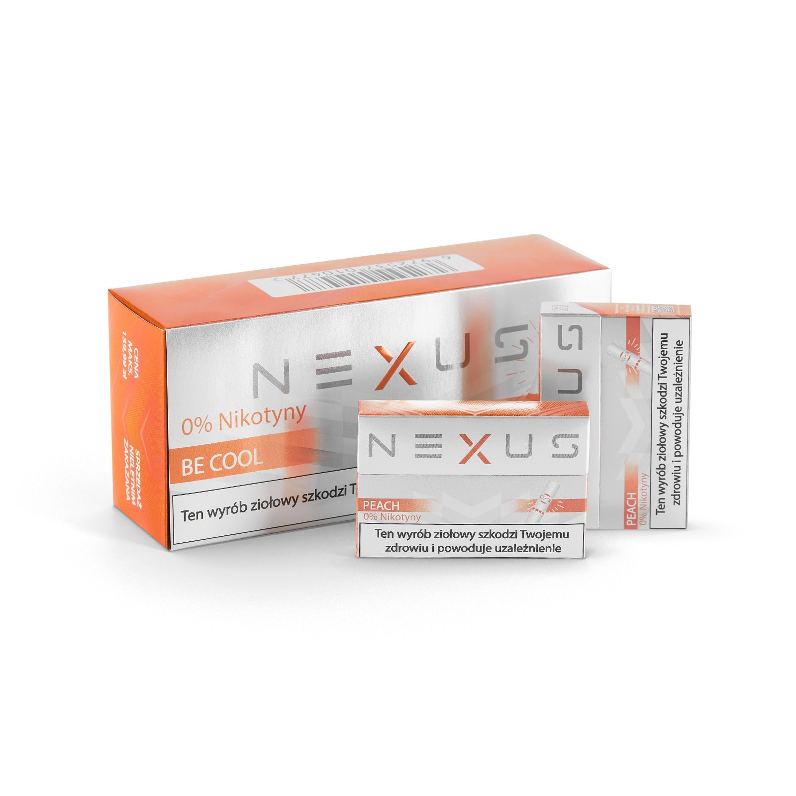 Copy of New 2024 Nexus Cool 0% Nicotine Click Peach Sticks