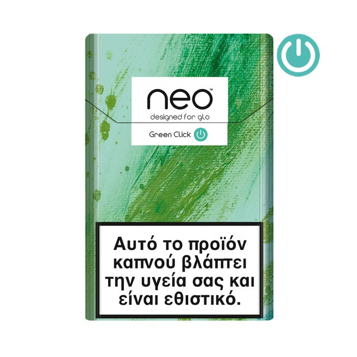 New Glo Hyper Neo Demi Slims Green Click Heated Tobacco Sticks - heatproduct.co.uk 