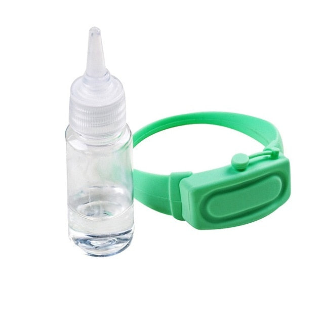 Hand Sanitizer Disinfectant Sub-packing Silicone Bracelet Wristband Hand Dispenser This Wearable Hand Sanitizer Dispenser Pumps - heatproduct.co.uk 
